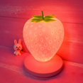 thumbnail image 2 of Creative lamp, table lamp, strawberry, night light, red., 2 of 5