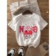 thumbnail image 2 of Nurse Valentine's Day Seductive Bow Graphic Print T-shirt, Short Sleeve Crew Neck Casual Top For SumCamisetas para mujer, lindas camisetas con estampado gráfico, de manga corta, estilo casual, para ve, 2 of 8