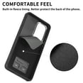 thumbnail image 3 of Dteck for Samsung Galaxy S22 Plus Case, Slim Skin-Friendly PU Leather with Anti-Scratch Microfiber Lining Protective Back Cover,Black, 3 of 8