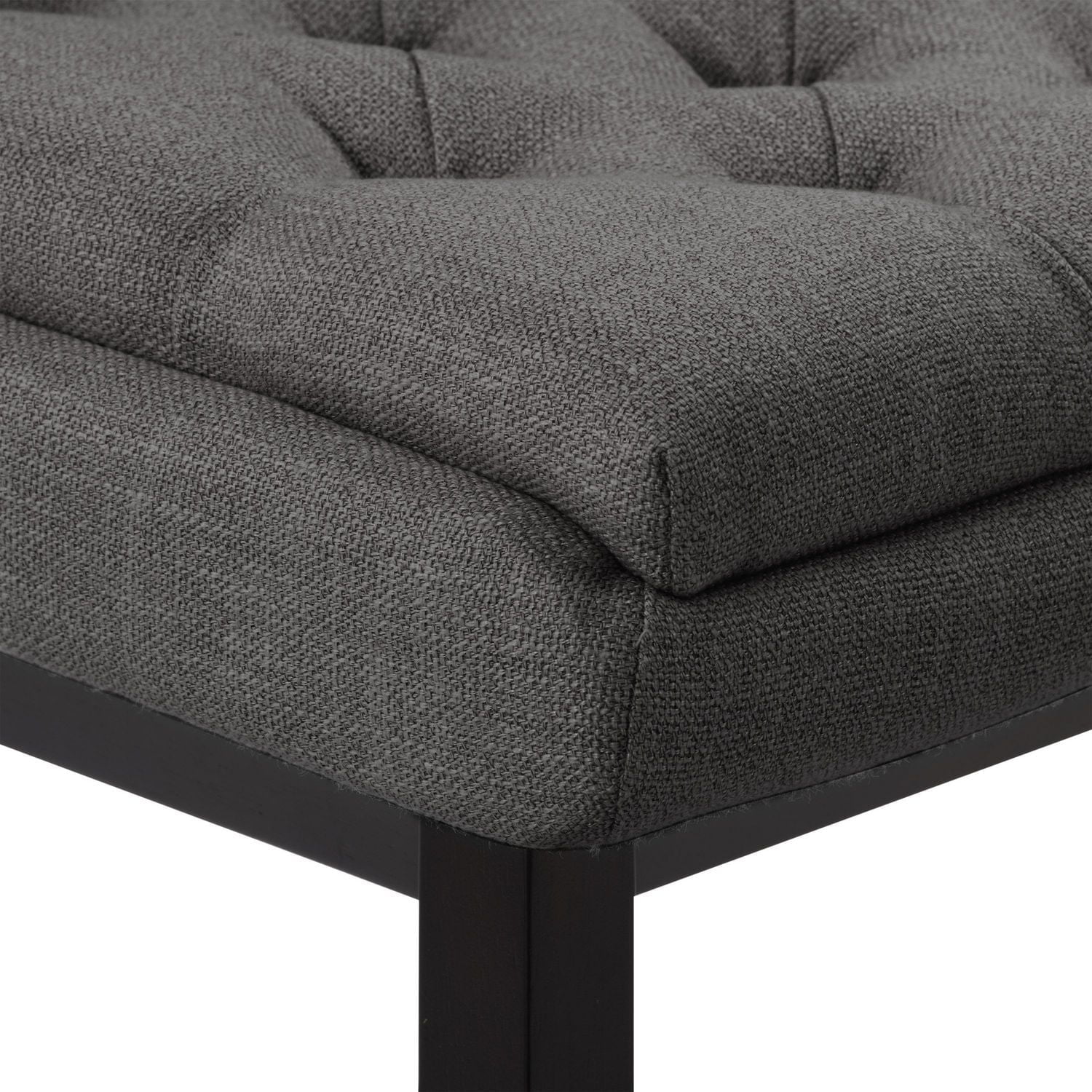 CorLiving Leilani Modern Tufted Indoor Counter Height Bar Stools with Back and Wood Legs - Set of 2