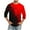 Red, variant on Up to 65% off Dianli Mens T-Shirts Gradient Plus Size Tee Tops Lapel Collar 3/4 Sleeve T Shirts for Male Comfortable Athleisure T-Shirts Blue XXXXL