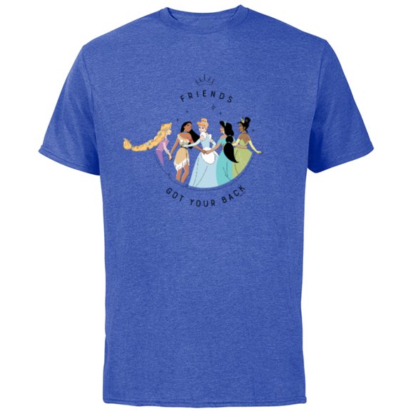 Disney Princess Friends Got Your Back - Short Sleeve Cotton T-Shirt for Adults - Customized-Royal Heather