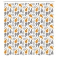 thumbnail image 2 of Ambesonne Geometric Shower Curtain, Traditional, 69"Wx75"L, Orange Grey White, 2 of 4