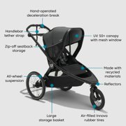 Baby Jogger city prix jogger x bike trailer, Ambition Black