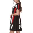 thumbnail image 2 of Vsdgher Robe Midi Décontractée d'Été 2025 pour Femmes avec Croix Drapeau Américain, Manches Courtes, Col Rond, Robe de Plage Légère, 2 of 6