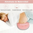 thumbnail image 2 of Almohada de Embarazo Mujer Maternidad con Cintura Ajustable para Dormir, Almohada Corporal Portátil con Funda Algodón Extraíble Lavable Transpirable, Cojín Apoyo para Espalda Pierna, Regalo Nueva Mamá, 2 of 6
