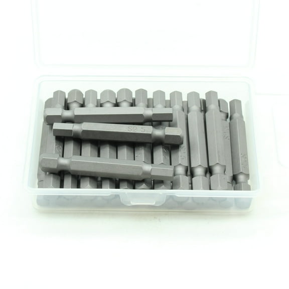 TMAX 25 pc H5 H-5mm (13/64 Inch) Hex Head Screwdriver Impact Ready 2 Inch Length Insert Bits Hex Shank with Quick Release Slot