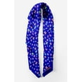 thumbnail image 2 of Bimba Blue Colorful Alphabets Text Printed Pure Silk Scarf For Hair Neck Head Bandanas For Women 40 x 80 Inches, 2 of 6