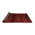 thumbnail image 2 of Ahgly Company Indoor Round Abstract Red Modern Area Rugs, 3' Round, 2 of 4