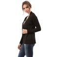 thumbnail image 2 of Women's Open Front Knit Long Sleeve Pockets Sweater Slim Cardigan, 2 of 5