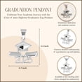 thumbnail image 4 of Sterling Silver Class Of 2026 Diploma Graduation Cap Pendant Necklace, 16", 4 of 4