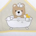 thumbnail image 2 of Baby Essentials 6 Piece Embroidered Hooded Cotton Bath Towel and Washcloth Set for Infants, Newborns and Toddlers 6 – 12 Months for Bath Time, Showers, Lounge, Beach and Pool in Bubbly Bear, 2 of 5