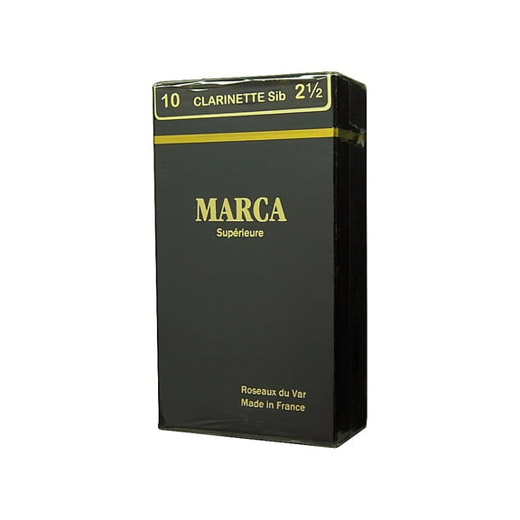 Marca Superieure Bb Clarinet Superieur Reeds Strength 4 Box of 10