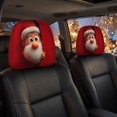 thumbnail image 6 of Christmas Car Decorations, 2Pcs Santa Claus Car Headrest Covers, Elastic Stretch Printed Protector Sleeves for Sedan SUV Truck Van Universal Fit Xmas Holiday Auto Interior Decor Accessory, 6 of 7