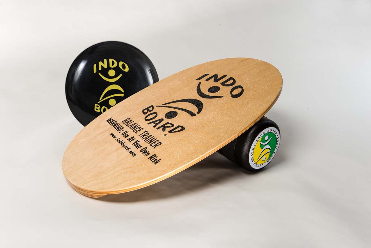 INDO BOARD - Original Balance Board Training Package, Natural Wood