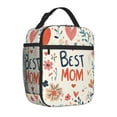 thumbnail image 2 of Best Mom-editPortable Insulated Lunch Bag Tote Lightweight Thermal Hand Carry Lunch Box for WorkOne Size, 2 of 7