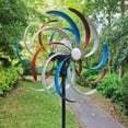 thumbnail image 4 of Yuarrent Luz de molino de viento para jardín, de viento LED, lámpara de hierro para patio, hogar, exterior, patio trasero, camino, iluminación Jardín y Patio Yuarrent HA061655-00, 4 of 6