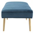 thumbnail image 4 of M75 Bench In Velvet With Gold Legs, 4 of 6