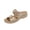 Beige, variant on Bkhluea Women Wedge Slide Sandals Floral Appliqué Shoes Comfortable For Casual Home Travel Daily Outdoor Activities