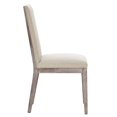 thumbnail image 5 of Side Dining Chair, Beige, Fabric, French Kitchen Cafe Bistro Hospitality Restaurant, Modern Contemporary HB34369, 5 of 10