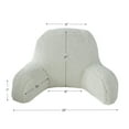 thumbnail image 3 of Sherpa Fleece Bed Rest Pillow with Removable Cover, Snow, 3 of 5