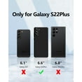 thumbnail image 6 of 3 in 1 for Samsung Galaxy S22 Plus Case, with 2 Pack Screen Protector, with Full Camera Cover Protection，Liquid Silicone Slim Shockproof Protective s22+ Phone Case [Microfiber Lining] (Black), 6 of 6