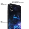 thumbnail image 4 of FINCIBO Black Hybrid Case Hard Plastic TPU Slim Back Cover for Apple iPhone XS Max 6.5", Galaxy Star Space, 4 of 8