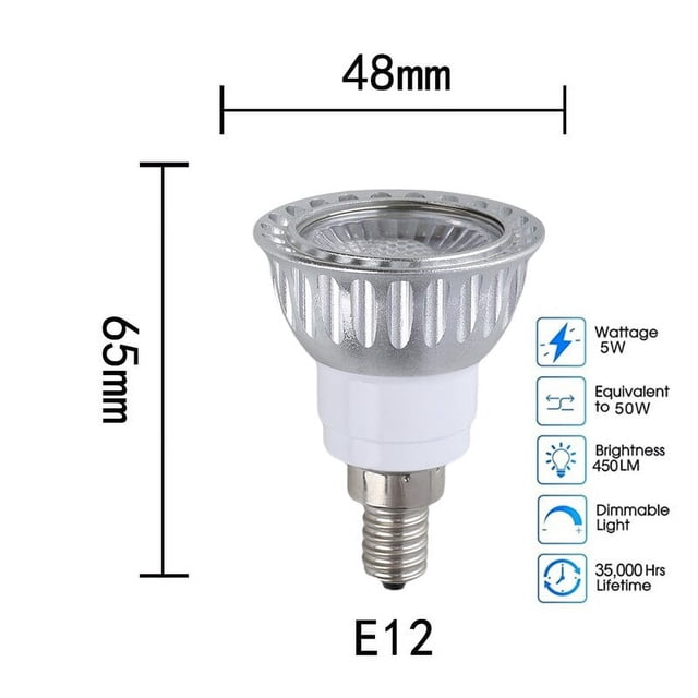 Bombilla RGB de Color MR16, E27, E14, GU10, COB, 5W, foco LED para el hogar, luz descendente DC12V/24V, muy adecuada para cocina, iluminación de fiesta