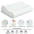 thumbnail image 4 of POWER OF NATURE Memory Foam Contour Pillow Wave Cervical Pillows for Neck and Shoulder,Ergonomic Orthopedic Sleeping Pillow for Side Sleepers, Back and Stomach Sleepers White 60*35*11cm, 4 of 9