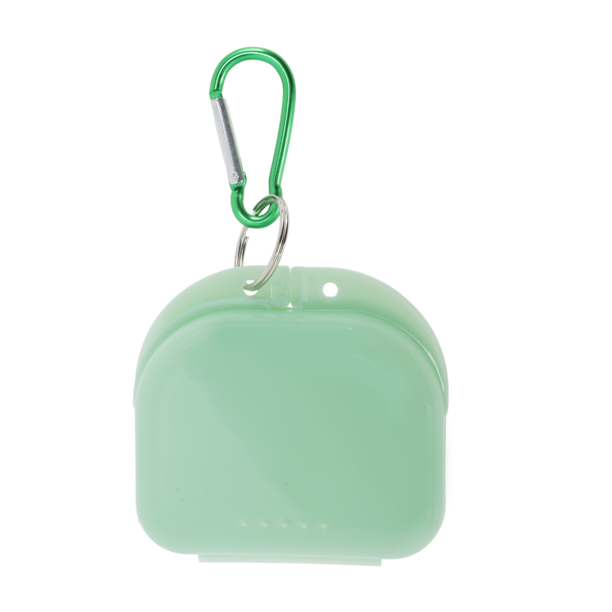 Unique Bargains Compact Braces Box with Buckle 1 Pc Light Green