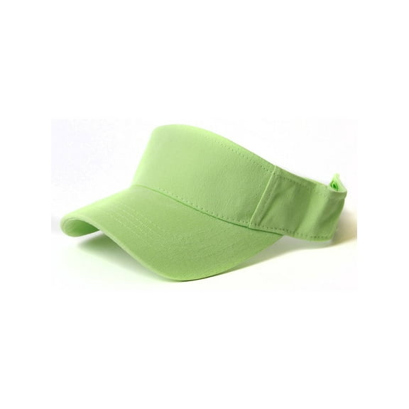 Plain Single Sports Visor- Lime Green