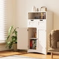 thumbnail image 6 of Pantry Cabinet, Lofka 43" Kitchen Pantry Storage Cabinet with 2 Magnetic Doors, 2 DIY Drawers, Adjustable Shelves, White, 6 of 11