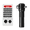 black, variant on High Frequency Fascia Gun Handheld Cordless Rechargeable 3 Speeds Deep Muscle Massager with 4 Massage Heads for Full Body