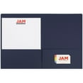 thumbnail image 2 of JAM Paper Matte Two Pocket Folders, Navy Blue, 50/Pack, 2 of 5