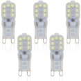 thumbnail image 1 of 5 bombillas LED G9 14-SMD 2835 de 2,5 vatios, 110 V, no regulables, equivalentes a bombillas LED halógenas de 20 W, 1 of 5