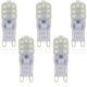 thumbnail image 1 of 5 bombillas LED G9 14-SMD 2835 de 2,5 vatios, 110 V, no regulables, equivalentes a bombillas LED halógenas de 20 W, 1 of 5