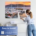 thumbnail image 5 of 8 Pack Art Acoustic Panels Sound Absorbing Mykonos Greece Decorative Soundproof Wall Panels Self Adhesive for Nursery Game Room Bedroom 48"x32", 5 of 7