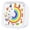 White, variant on Cartoon Pattern Quiet Visual Timer For Adults And Kids With 3 Alarms Mode And Nightlight For Study Cooking Game