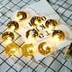 thumbnail image 1 of Xihbxyly Faroles Led para Ramadán Eid, Diseño de Hierro Dorado, Opciones En Blanco Cálido y Multicolor, Decoración para Festivales, Fiestas o Habitaciones, 10 Faroles, 165 Cm de Largo, Funciona con P, 1 of 5