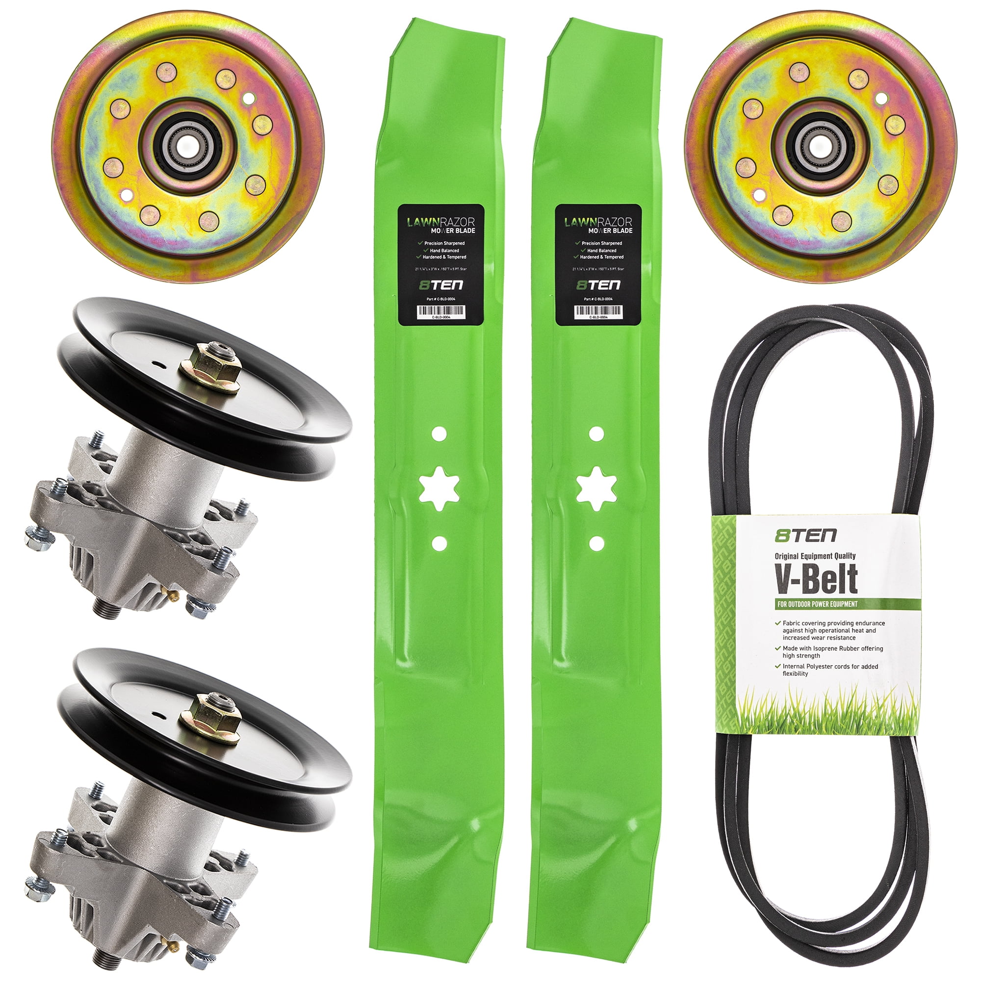 Rullo Tagliaerba Mtd 731-3005 Rullo Ponte Per Tosaerba Cub Cadet, MTD, Troy- Bilt - Compatibile Con Numeri 731-3005, 01000385, 753-04798 Serratura Cabina Trattore - Foto 5