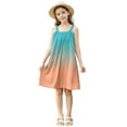 thumbnail image 6 of Mgmyaa Girls Dresses Solid and Gradient Colors Sleeveless Casual Slip Dress Summer Tank Dress Beach Sundress for Kids 4-15 Years, 6 of 8