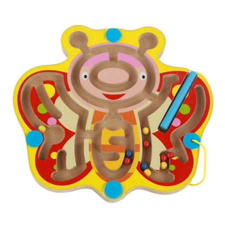 

Wooden Magnetic Labyrinth Game Children Educatioinal Tool Kids Plaything Early Development Equipment