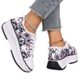thumbnail image 2 of KEVCHE Halloween Womens Lace Up Round Toe Shoes, Casual Costume Footwear for Party Daily Wear with Comfortable Breathable Design, Festive Halloween Lace Up Shoes, 2 of 6