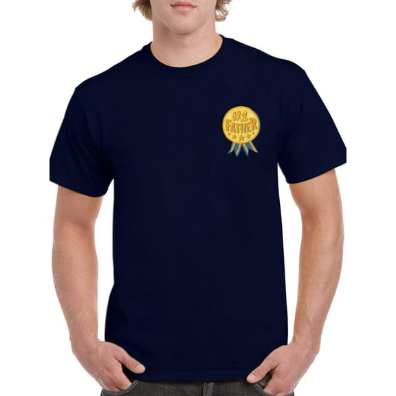 Number 1 Father Medal T-Shirt Men -Smartprints Designs, Male Medium