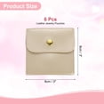 thumbnail image 2 of Uxcell 6 Pcs Mini Bolsa de Joyería, 8 Pulgadas Bolsas de Joyería Pequeñas de Cuero PU Suave Bolsa de Almacenamiento de Regalo para Joyería de Viaje para Mujeres Anillos Collar Pulsera, Dorado, 2 of 7
