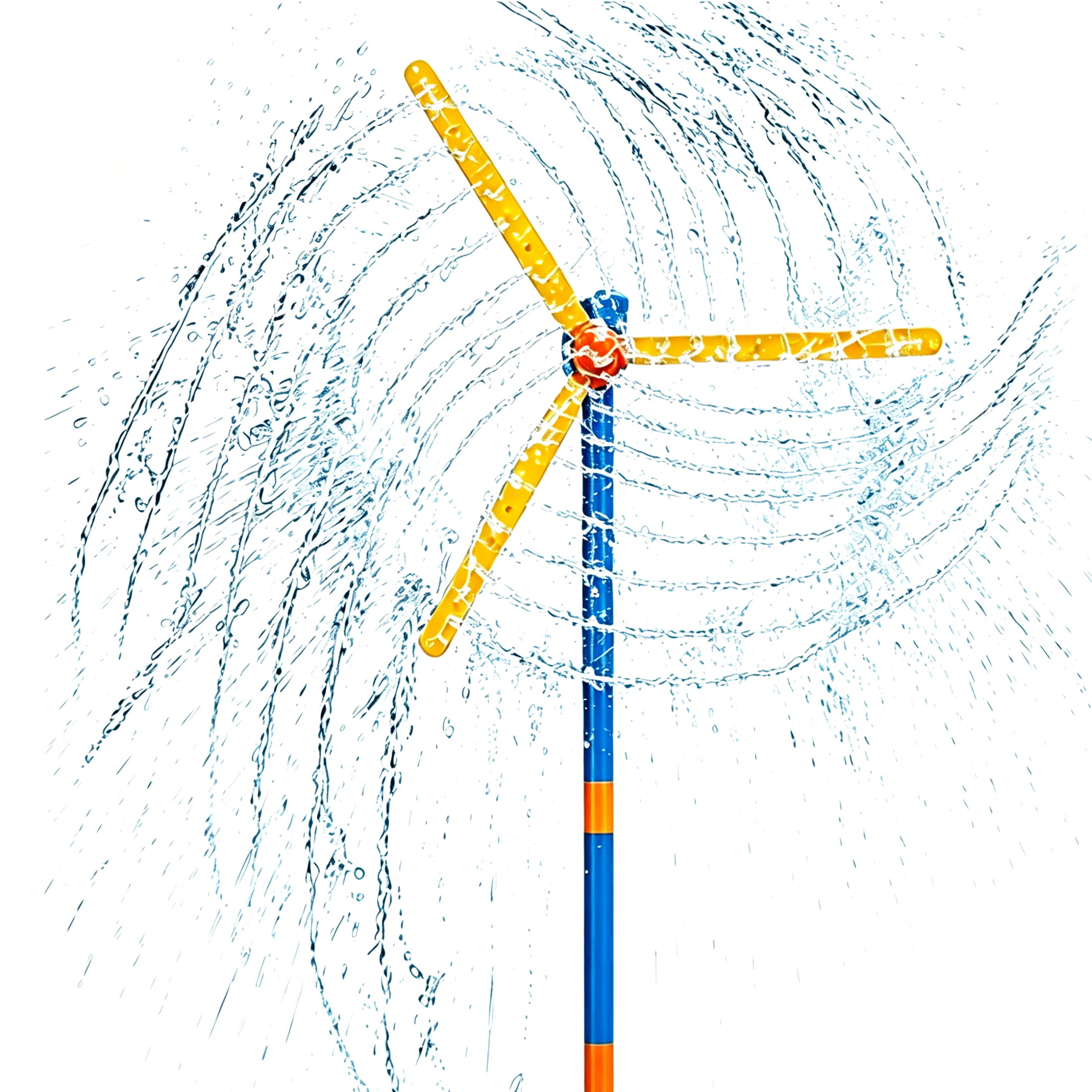 PMHZI 63-inch Kids Sprinkler Toy - 360° Rotating Spray with 36 Nozzles, Quick-Connect Lawn Sprinkler for Backyard Toddler Outdoor Play