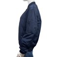 thumbnail image 2 of Pre-Owned Forever 21 Men's Navy Lined Bomber Jacket, 2 of 3