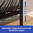 thumbnail image 3 of ModFusion - Modern Twin Daybed with Pull Out Trundle/Steel Slat Support/Space Saving Adjustable Height, Easy Assembly, Black, 3 of 7