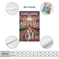 thumbnail image 2 of Chiclayo Peru Vintage Travel Poster with Magical Marketplace And Dusky Sky Canvas Poster, 2 of 8