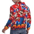 thumbnail image 4 of Lsque Mario Pattern Casual Men's Hoodie,Hooded Sweatshirt with Kangaroo Pocket,Pullover Hoodie-Small, 4 of 8